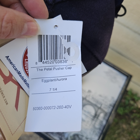NWT Stormy Kromer the Petal Pusher Hat Eggplant/Aurora size 7 1/4 - Picture 10 of 15